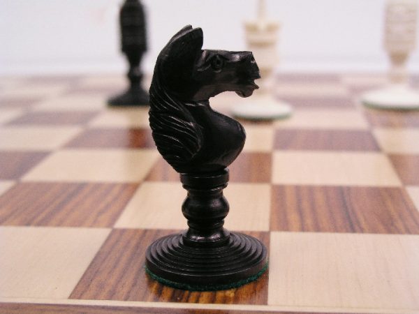 Reproduction Antique Camel Bone John Calvert Chess Set - Image 4
