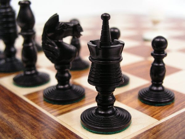Reproduction Antique Camel Bone John Calvert Chess Set - Image 9