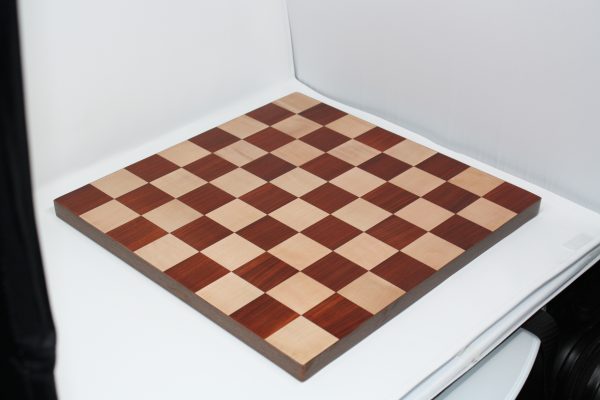 Padauk and Maple Solid Chess Board 2" Squares - Image 2