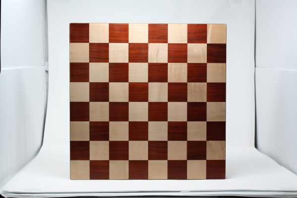 Padauk and Maple Solid Chess Board 2" Squares - Image 6