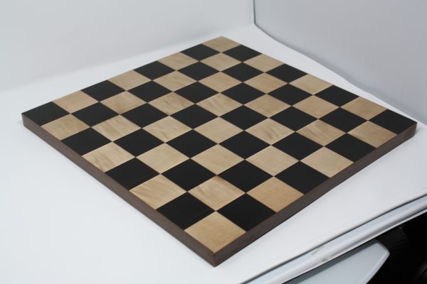 Ebony and Maple Solid Chess Board 2" Squares - Image 6