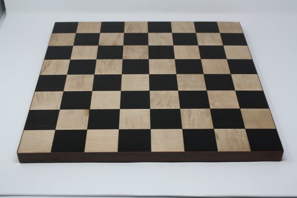 Ebony and Maple Solid Chess Board 2" Squares - Image 3