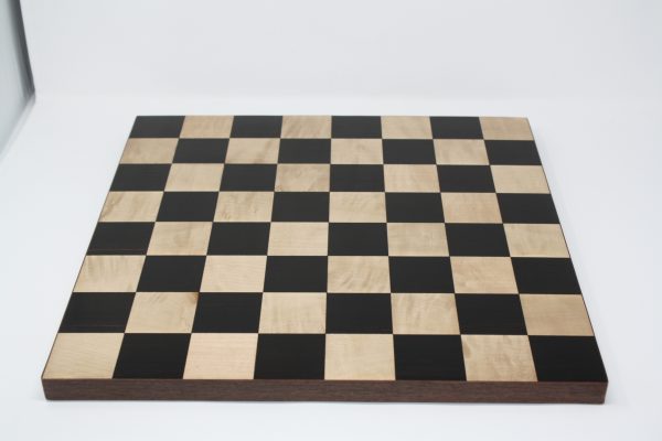 Ebony and Maple Solid Chess Board 2" Squares - Image 4