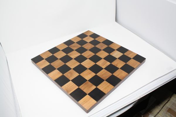 Ebony and Acacia Solid Chess Board 2" Sq - SECONDS