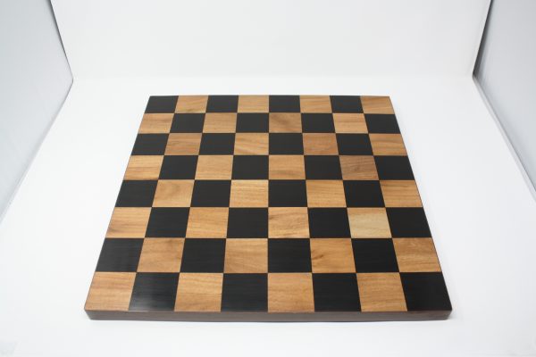 Ebony and Acacia Solid Chess Board 2" Sq - SECONDS - Image 2