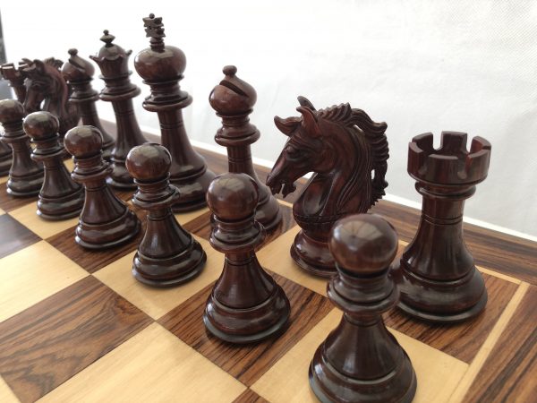 The Oxford - Bud Rosewood Triple Weight Chess Set - Image 18
