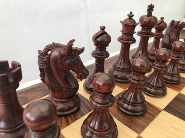 The Oxford - Bud Rosewood Triple Weight Chess Set