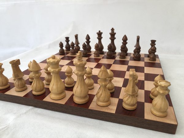 The Eastern Testament Chess Set - Double Weighted in Acacia - Image 2
