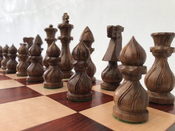 The Eastern Testament Chess Set - Double Weighted in Acacia - Image 4