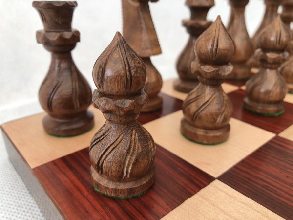 The Eastern Testament Chess Set - Double Weighted in Acacia - Image 9
