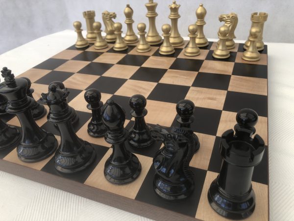 Bold Chess - Black and Gold Triple Weight Chess Set - Limited Edition