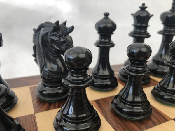 The Oxford - Ebony Triple Weight Chess Set - SECONDS