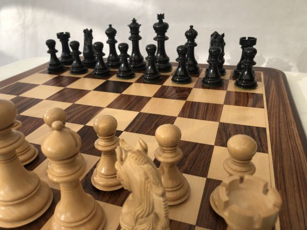 The Oxford - Ebony Triple Weight Chess Set - SECONDS - Image 7