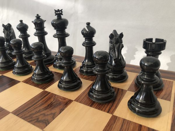 The Oxford - Ebony Triple Weight Chess Set - SECONDS - Image 8