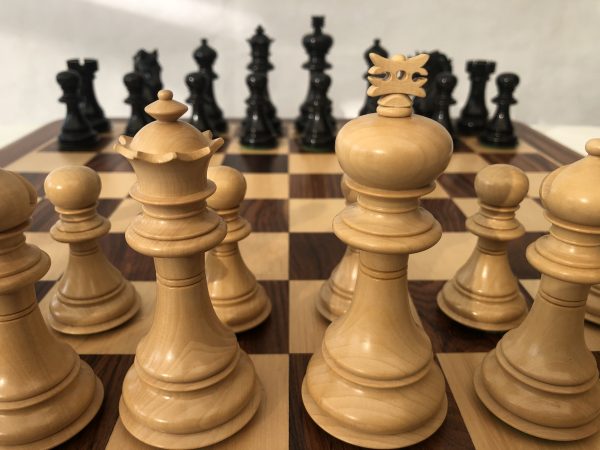 The Oxford - Ebony Triple Weight Chess Set - SECONDS - Image 2