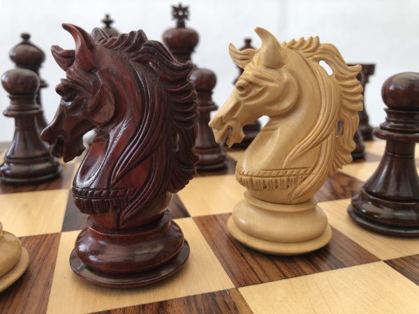 The Oxford - Bud Rosewood Triple Weight Chess Set - Image 6