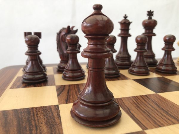 The Oxford - Bud Rosewood Triple Weight Chess Set - Image 3