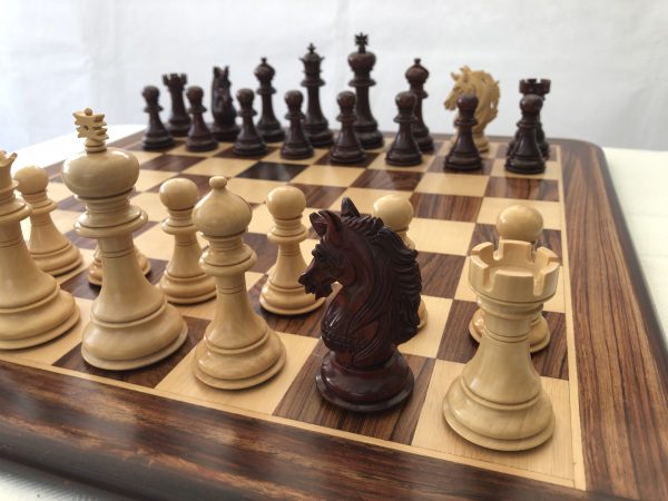 The Oxford - Bud Rosewood Triple Weight Chess Set - Image 5