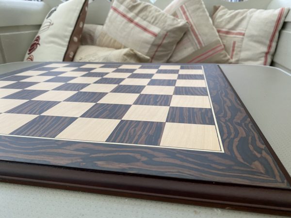 Mahogany and Maple Gloss Chess Board 2in Squares - Image 7