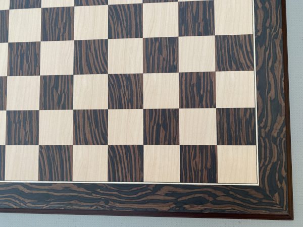 Mahogany and Maple Gloss Chess Board 2in Squares - Image 3