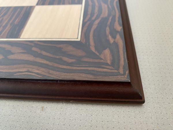 Mahogany and Maple Gloss Chess Board 2in Squares - Image 5