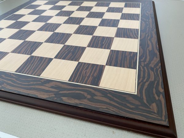 Mahogany and Maple Gloss Chess Board 2in Squares - Image 6