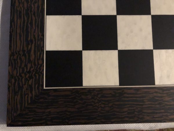 Ebony and Maple Matt Chess Board 2.4 inch Squares SECONDS