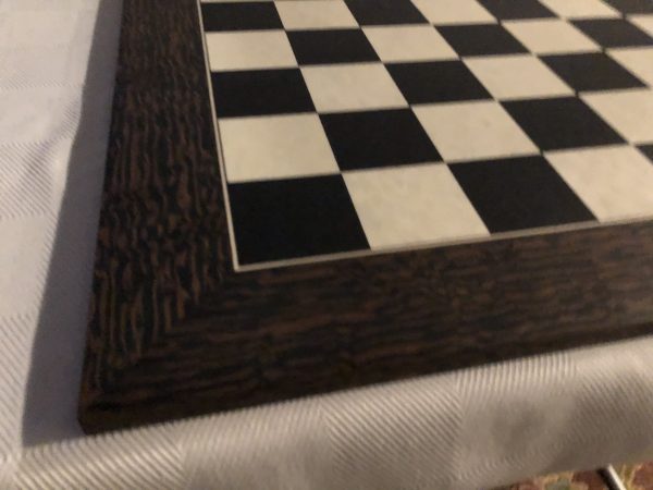 Ebony and Maple Matt Chess Board 2.4 inch Squares SECONDS - Image 3