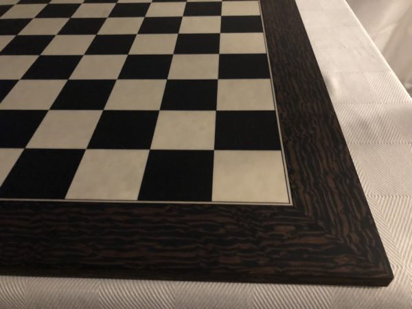 Ebony and Maple Matt Chess Board 2.4 inch Squares SECONDS - Image 2