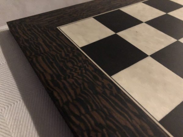 Ebony and Maple Matt Chess Board 2.4 inch Squares SECONDS - Image 7