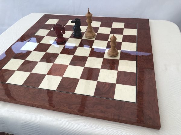 Red Gloss Chess Board 2.3in Squares - Image 3