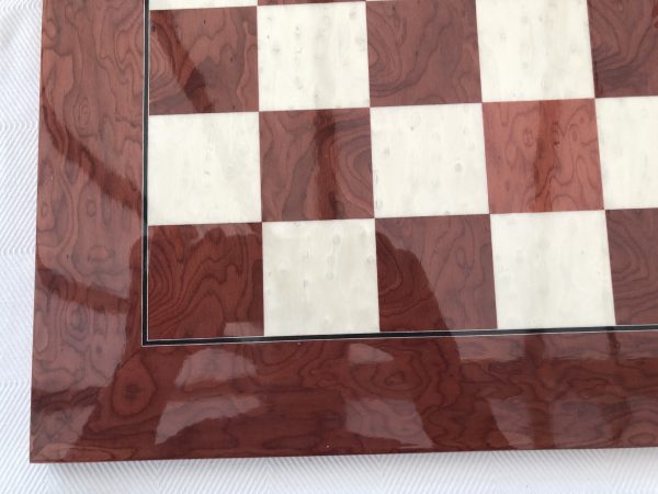 Red Gloss Chess Board 2.3in Squares