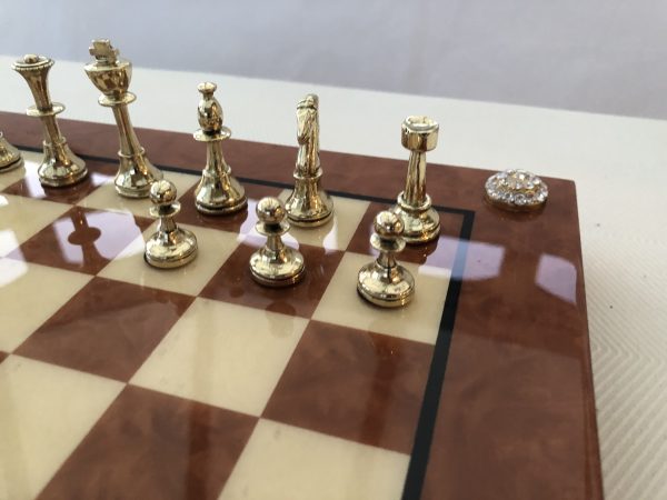 Small Metal Staunton Chess from Manopoulos - Image 5