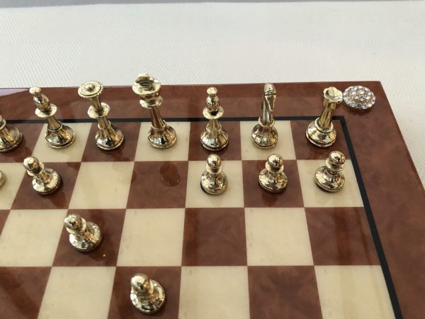 Small Metal Staunton Chess from Manopoulos - Image 7