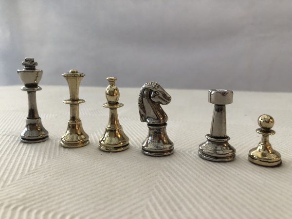 Small Metal Staunton Chess from Manopoulos - Image 9