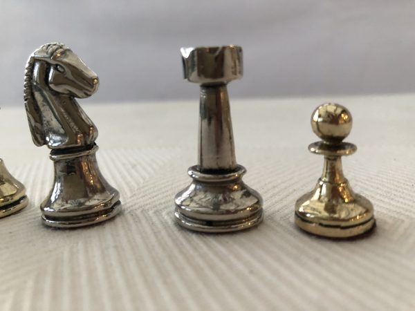 Small Metal Staunton Chess from Manopoulos - Image 14