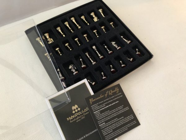 Small Metal Staunton Chess from Manopoulos - Image 16