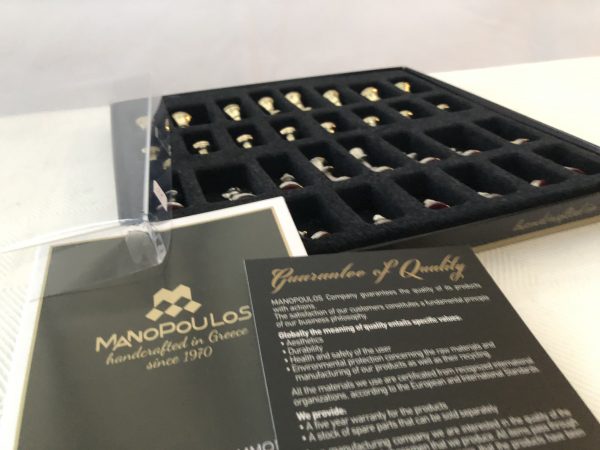 Small Metal Staunton Chess from Manopoulos - Image 17