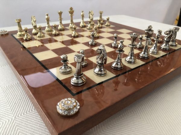 Small Metal Staunton Chess from Manopoulos - Image 20