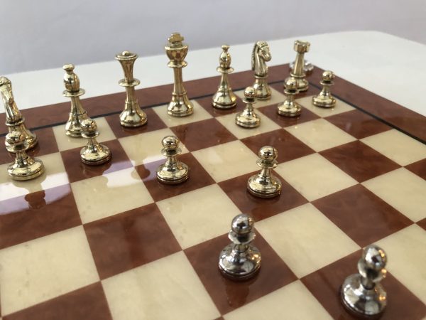Small Metal Staunton Chess from Manopoulos - Image 22