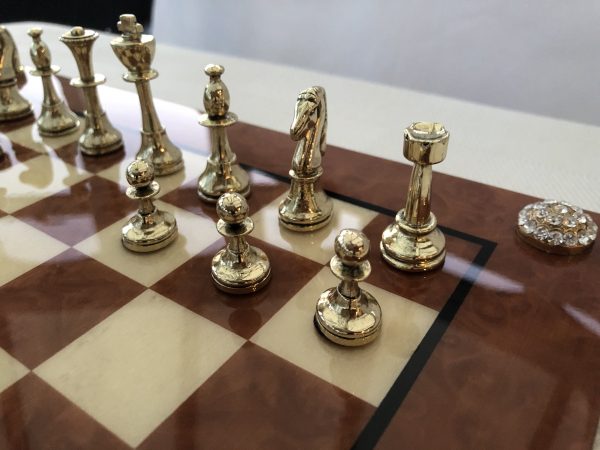 Small Metal Staunton Chess from Manopoulos - Image 4