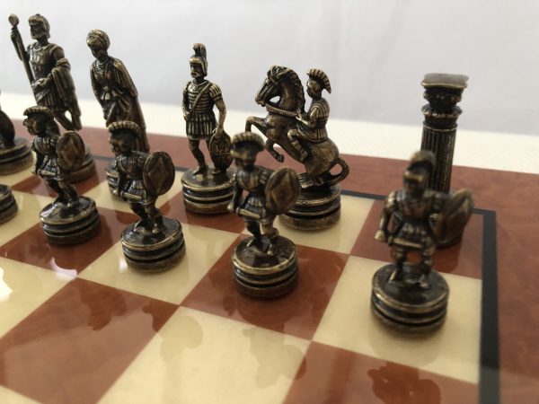 Small Greek Roman Metal Chess from Manopoulos - Image 8