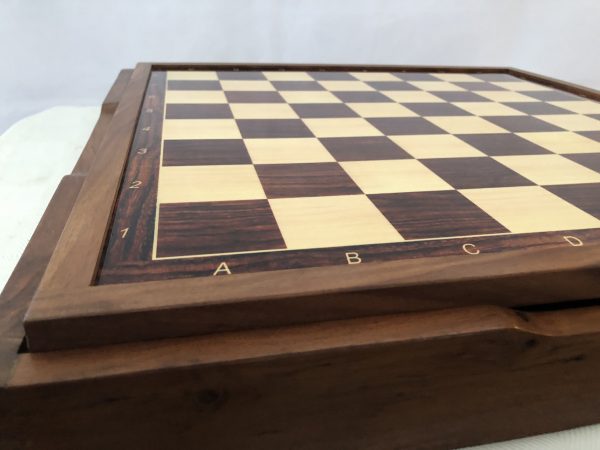 Large Acacia Board/Case in Brown and Cream