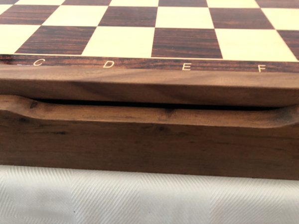 Large Acacia Board/Case in Brown and Cream - Image 12