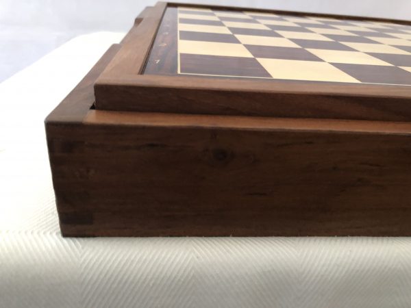 Large Acacia Board/Case in Brown and Cream - Image 13