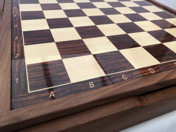 Large Acacia Board/Case in Brown and Cream - Image 14