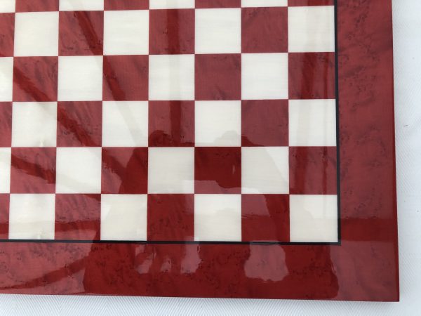 Red/Brown Gloss Chess Board 1.75in Squares - Image 5