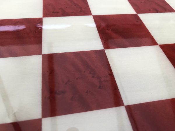 Red/Brown Gloss Chess Board 1.75in Squares - Image 11