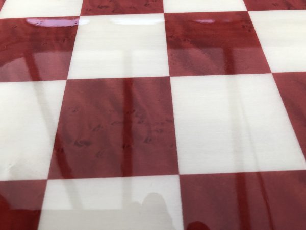 Red/Brown Gloss Chess Board 1.75in Squares - Image 12