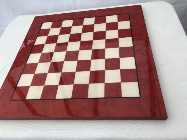 Red/Brown Gloss Chess Board 1.75in Squares - Image 4